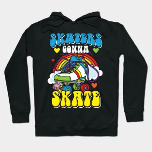 Roller Skating T Shirt retro blades Hoodie